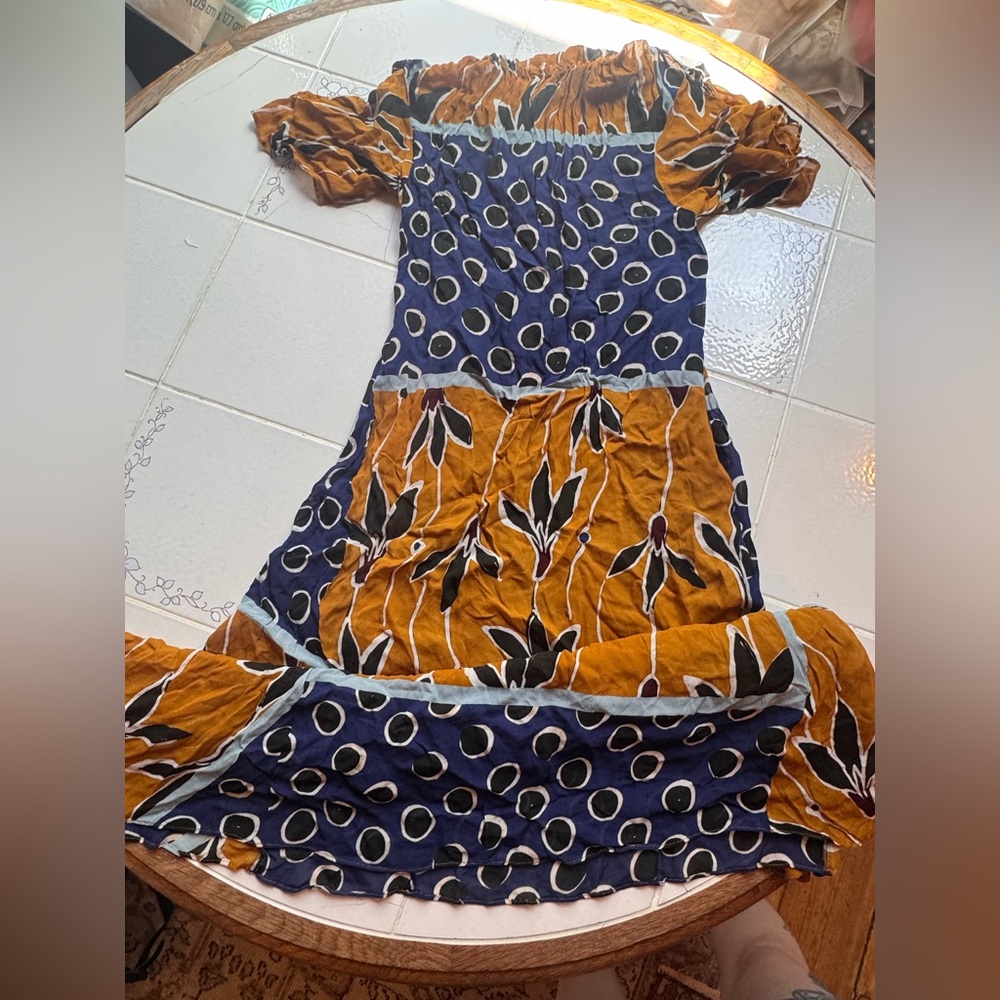 Zara Printed Midi Dress size Small - Picture 4 of 5